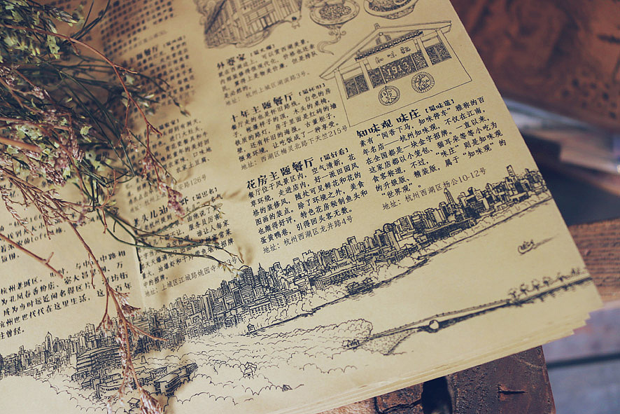 原创杭州情怀手绘地图（实物版）（图ZMzM5NTE4NzI=） - 商业插画 - 站酷设计师七七碰原创素材 - 站酷ZCOOL