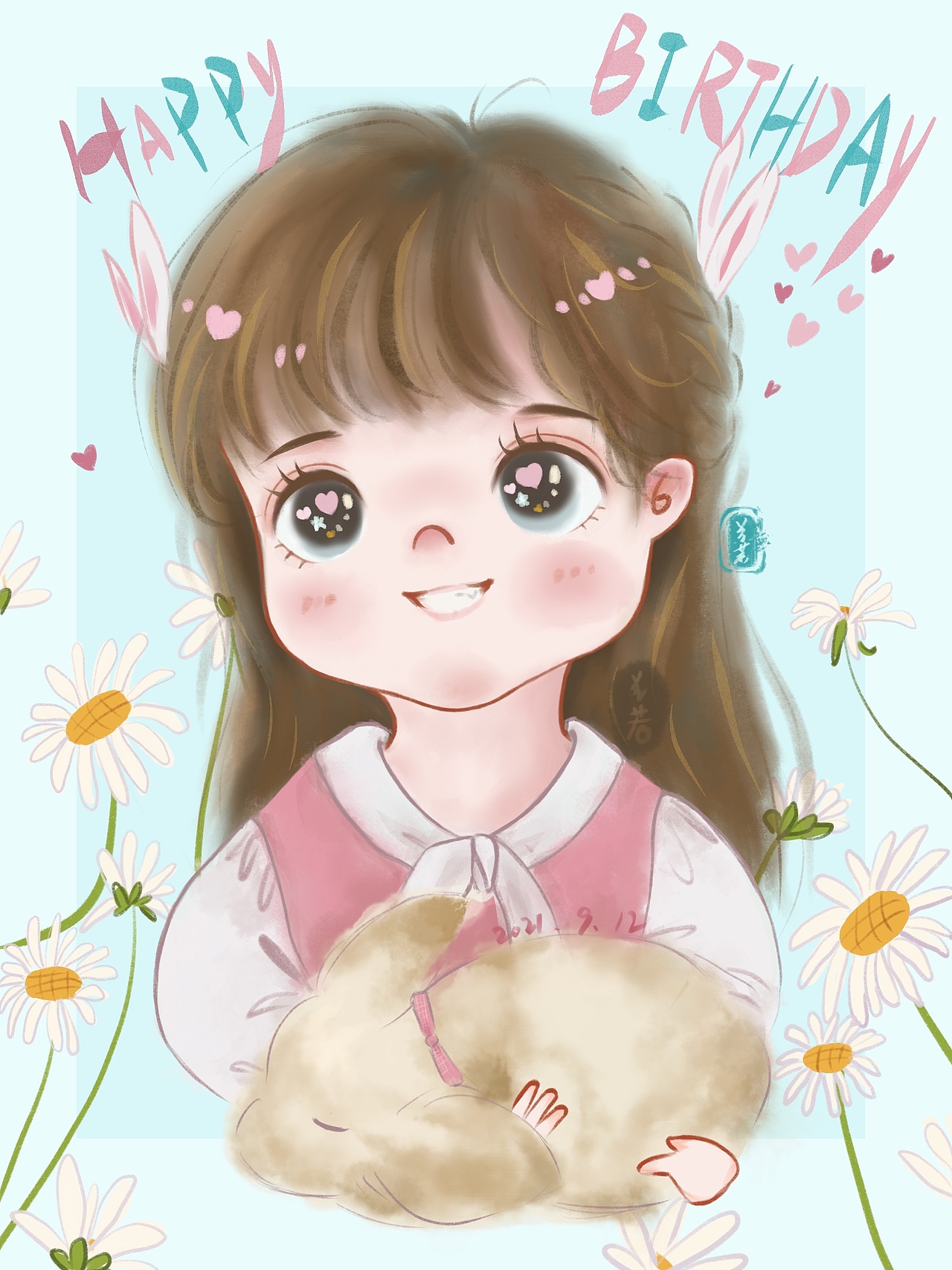 procreate画的小可爱（图ZMjgyNzY5MDQw） - 绘画 - 站酷设计师兰兰兰若原创素材 - 站酷ZCOOL