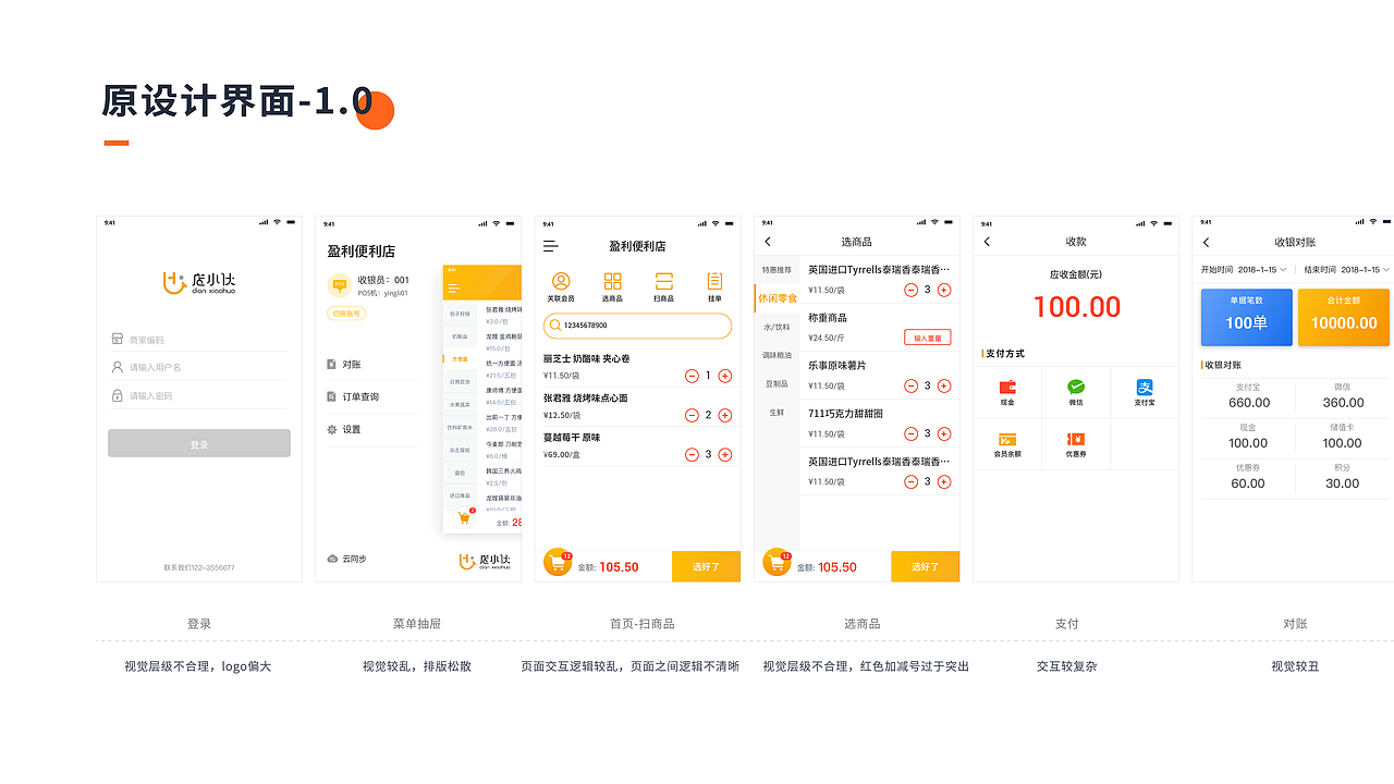手持收银系统UI设计（图ZMjA2MDMyMzg0） - APP界面 - 站酷设计师08级小学生原创素材 - 站酷ZCOOL