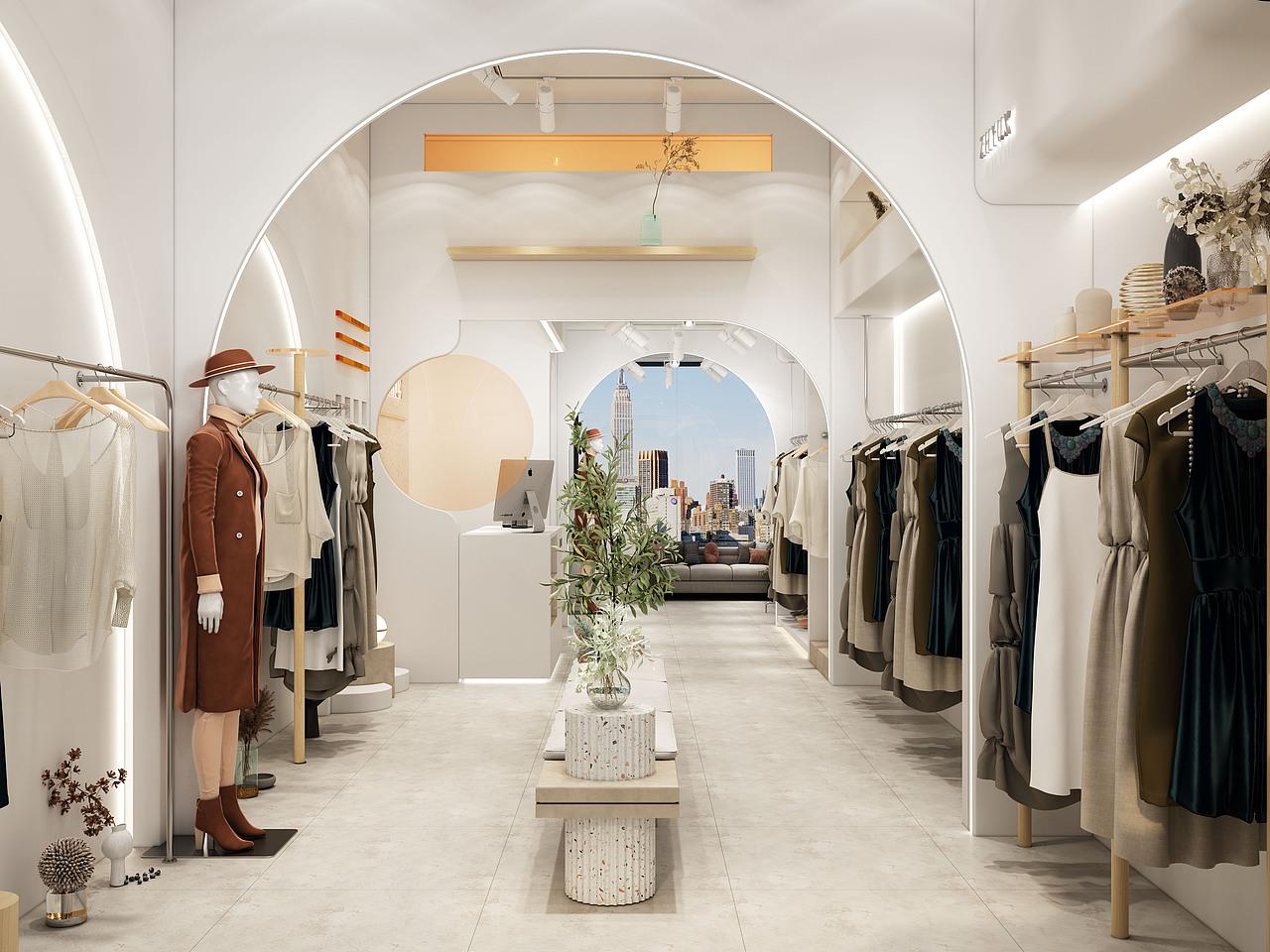 现代简约女装服装店