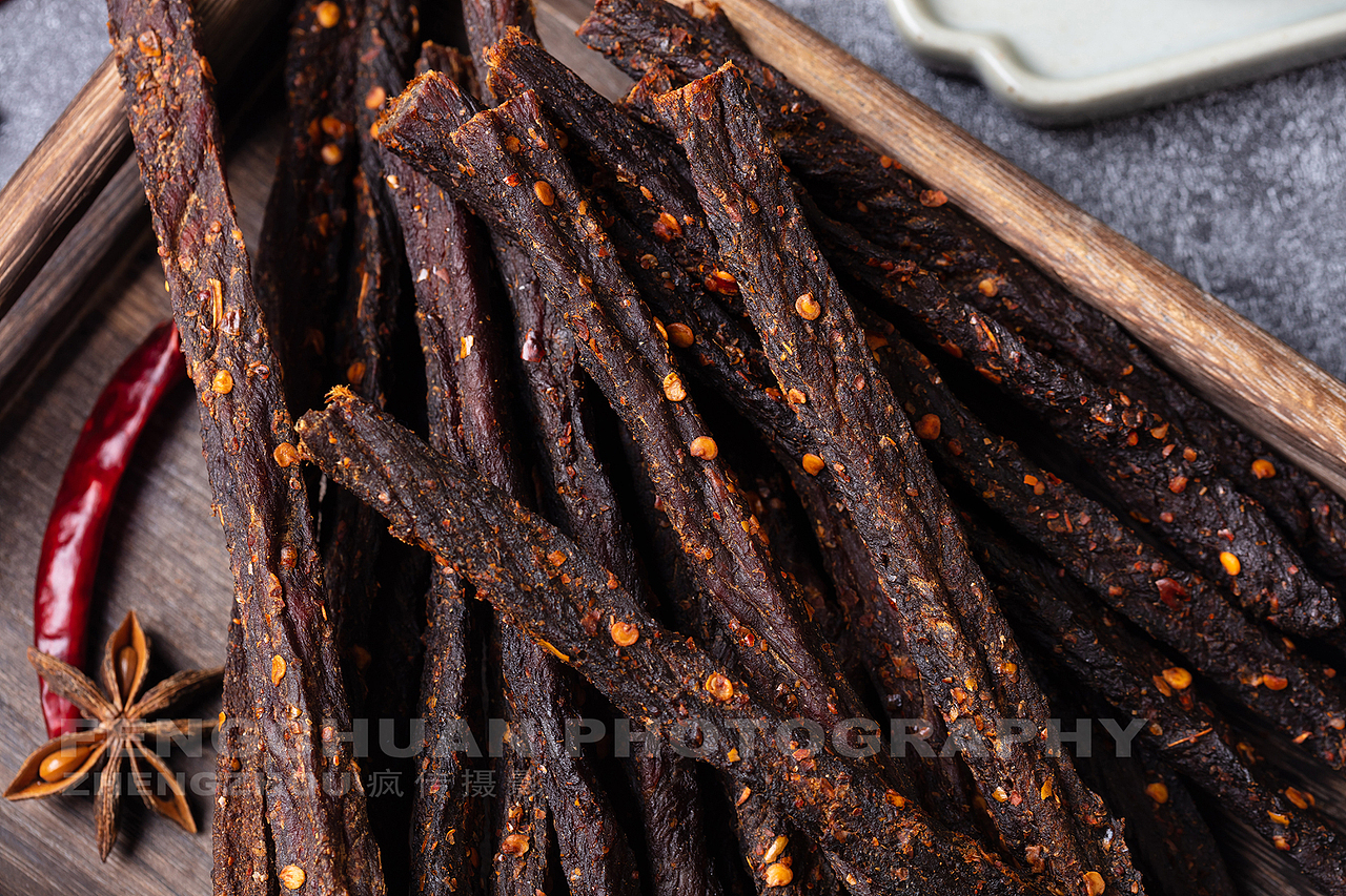 内蒙风干牛肉干拍摄美食拍摄
