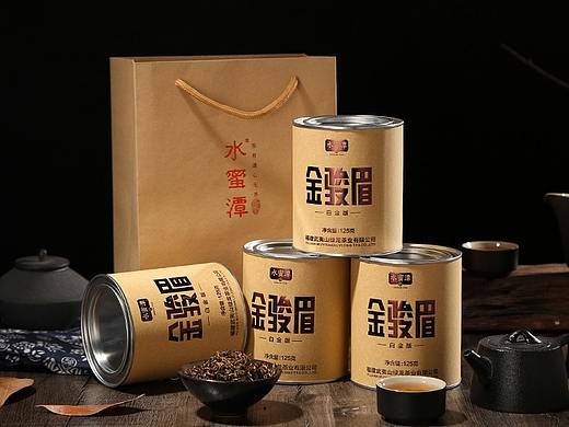 武夷金骏眉-- 简约圆罐包装  
