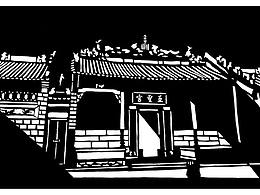 南寧邕寧古建光影剪紙