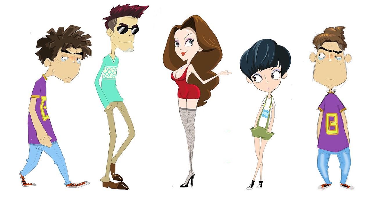 《唔唻个槽》人物设计稿