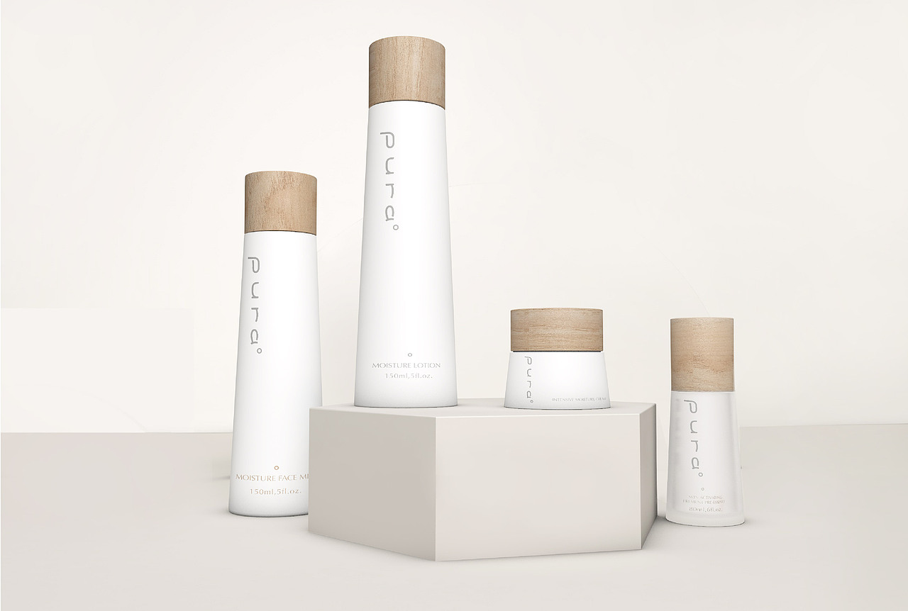 pura 朴质 护肤品包装设计（图ZMjA1ODgwMzI0） - 包装 - 站酷设计师壹西设计工作室原创素材 - 站酷ZCOOL