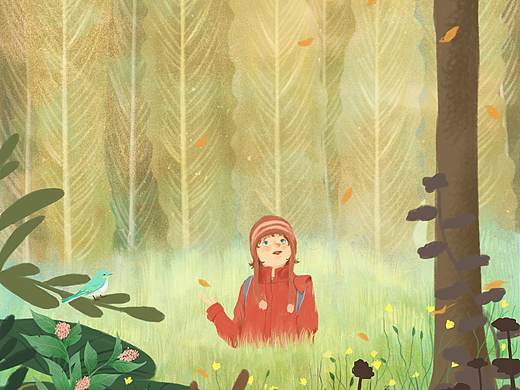 秋游（個人主頁-ZNDA0NzcwNTY=） - 兒童插畫 - 站酷設計師凌晨雪原創(chuàng)素材 - 站酷ZCOOL