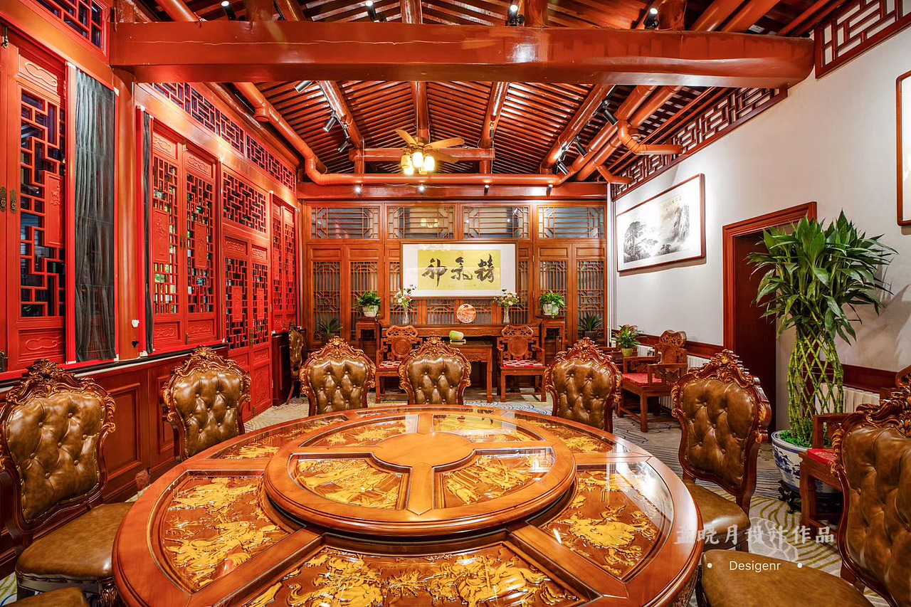 安徽潜山商会--古皖雅居商务宴（图ZMTk5ODIxMjU2） - 家装设计 - 站酷设计师孟晓月设计师原创素材 - 站酷ZCOOL