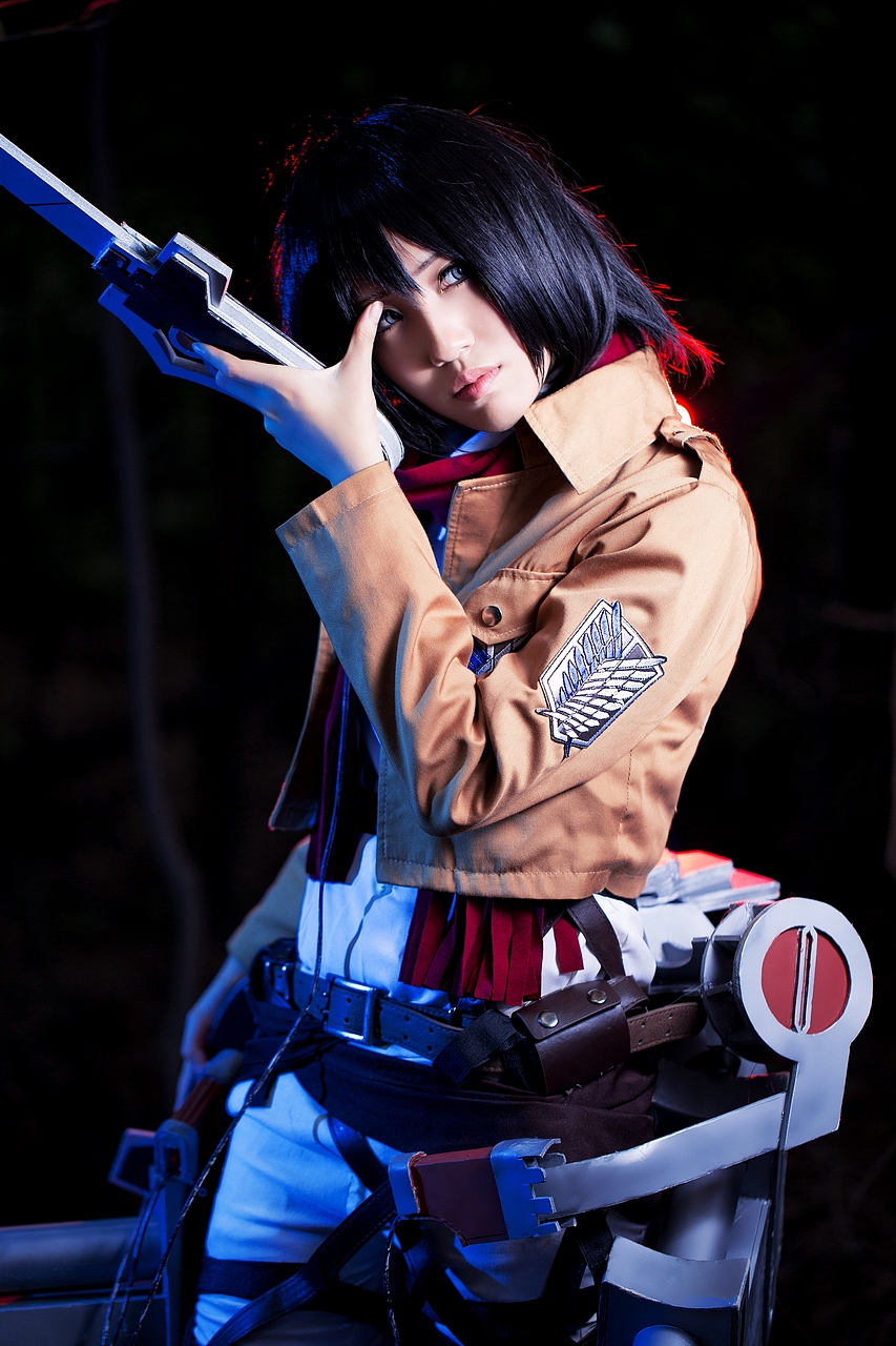 cosplay进击的巨人三笠