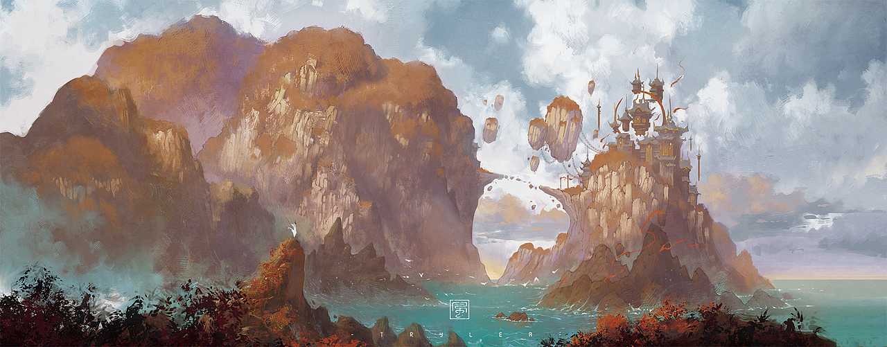 此间山海（贰）（图ZMTc3NDYxOTQw） - 商业插画 - 站酷设计师TRYLEA原创素材 - 站酷ZCOOL