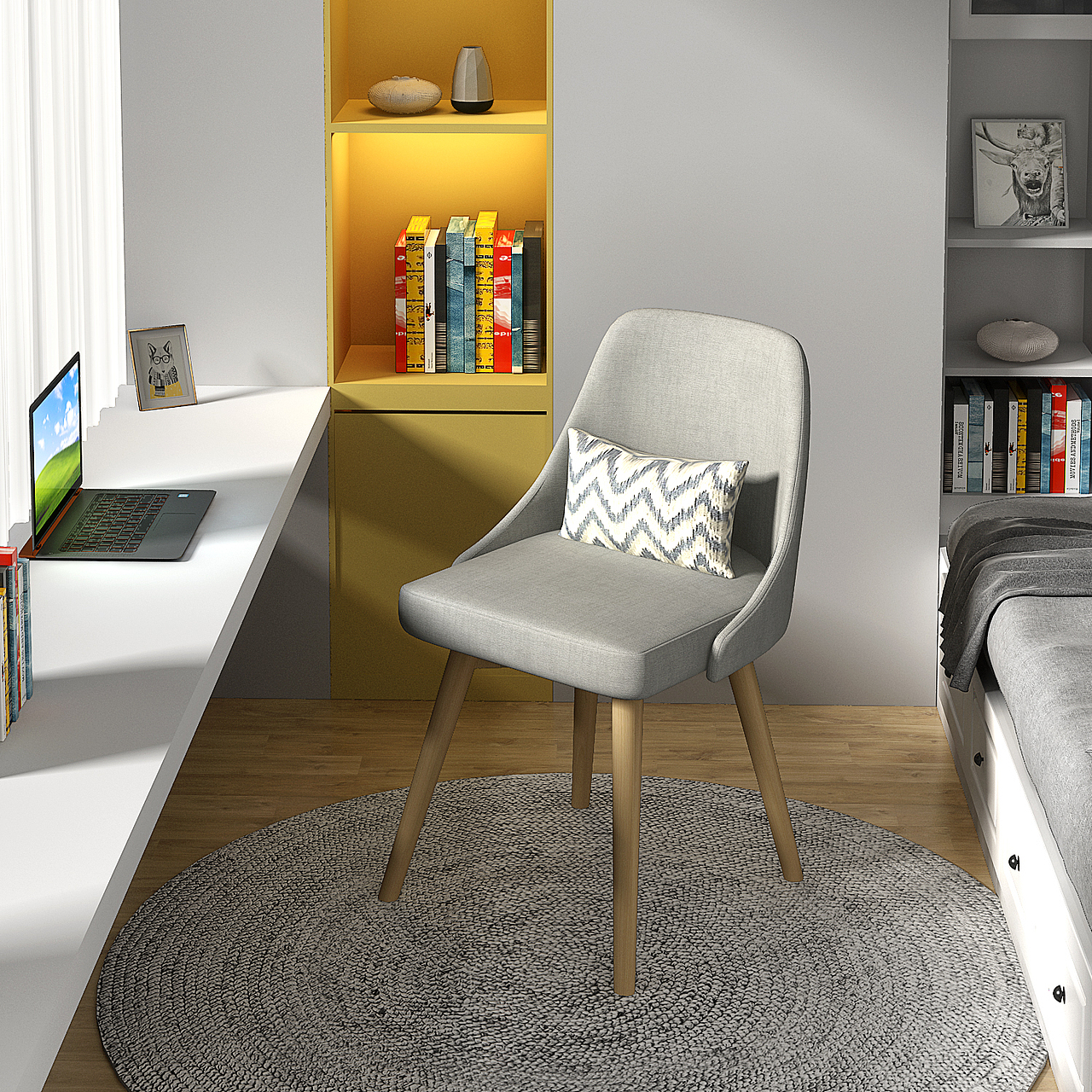 电脑椅三维建模渲染