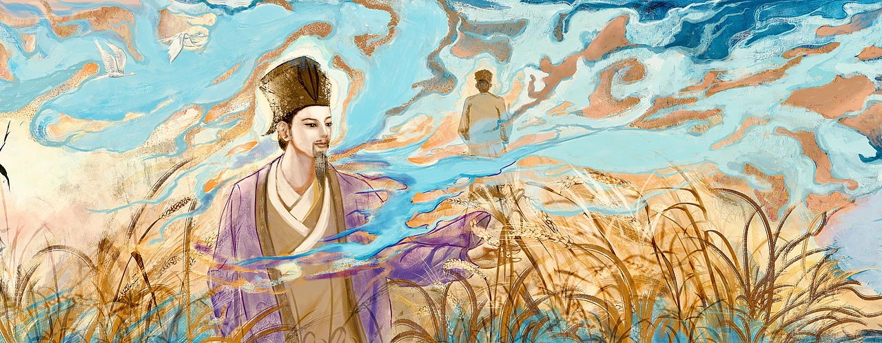 苏轼的名场面（图ZMzY3MDg1MzMy） - 商业插画 - 站酷设计师研墨人原创素材 - 站酷ZCOOL