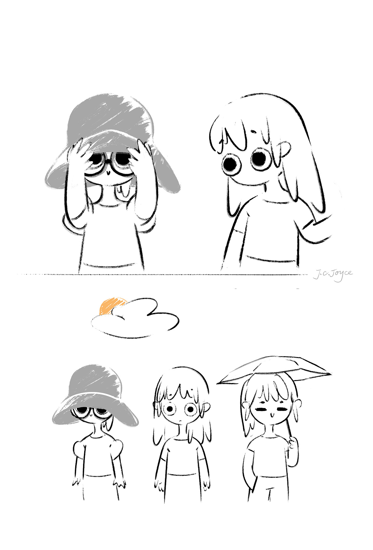 夏日攻略（图ZMjIwOTYyNTQw） - 创作习作 - 站酷设计师一介速写簿JCJ原创素材 - 站酷ZCOOL