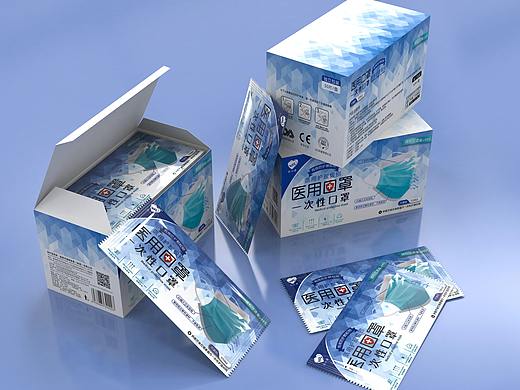 一组口罩包装设计（个人主页-ZNDI4MzIzODQ=） - 包装 - 站酷设计师印心初品原创素材 - 站酷ZCOOL