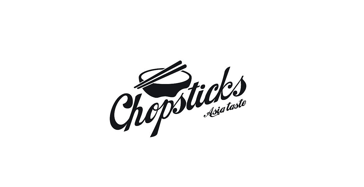 chopsticks餐厅logo设计