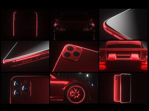 IPhone 魅焰红手机产品动画