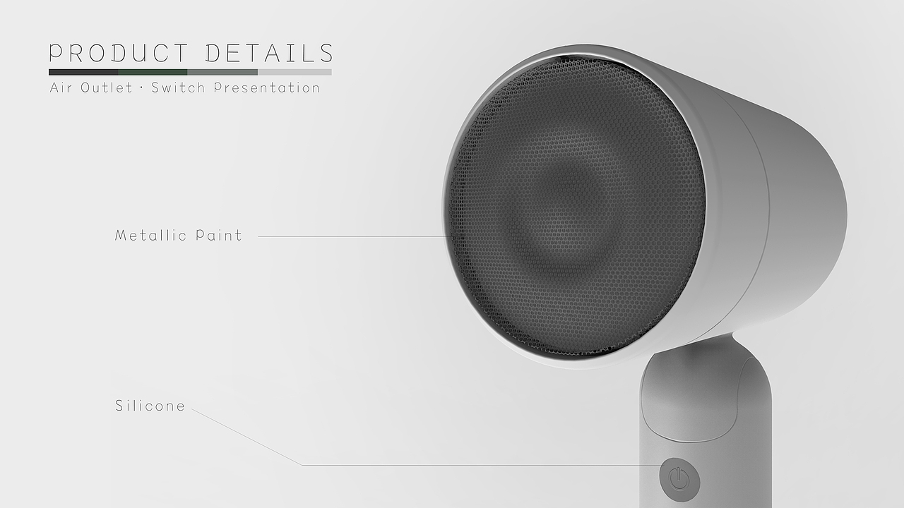 为设计师设计的吹风机