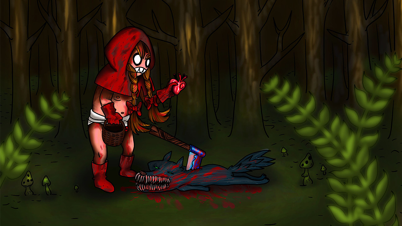 大红帽与小灰狼（图ZMzcwNzA1Ng==） - 概念设定 - 站酷设计师正义原创素材 - 站酷ZCOOL