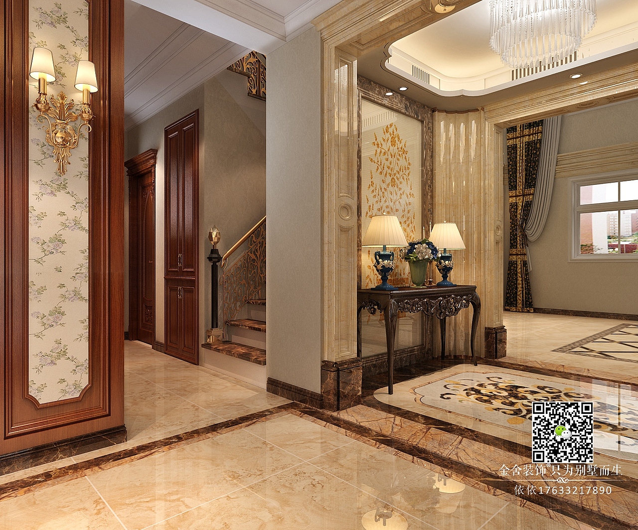 奢华欧式的感觉，德贤公馆也可以这么装！