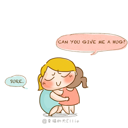 Give me a hug（图ZMjUwNDA2NDg=） - 单幅漫画 - 站酷设计师5达达原创素材 - 站酷ZCOOL