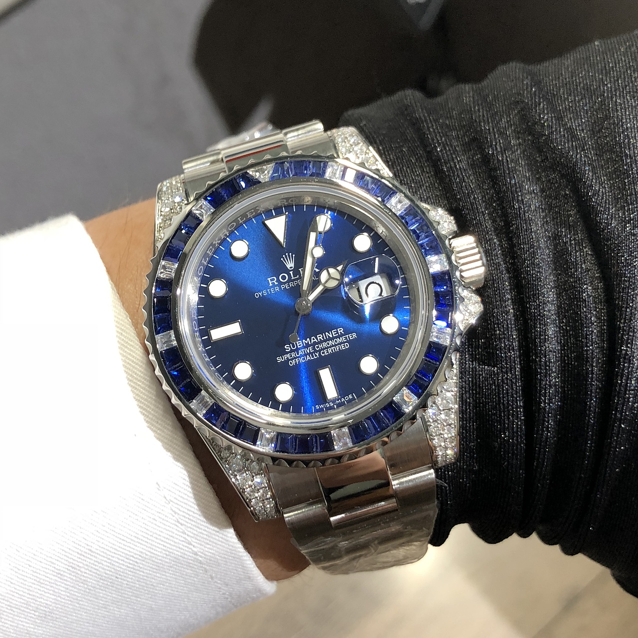 时间管理者渣男同款劳力士潜航者116659后镶真钻