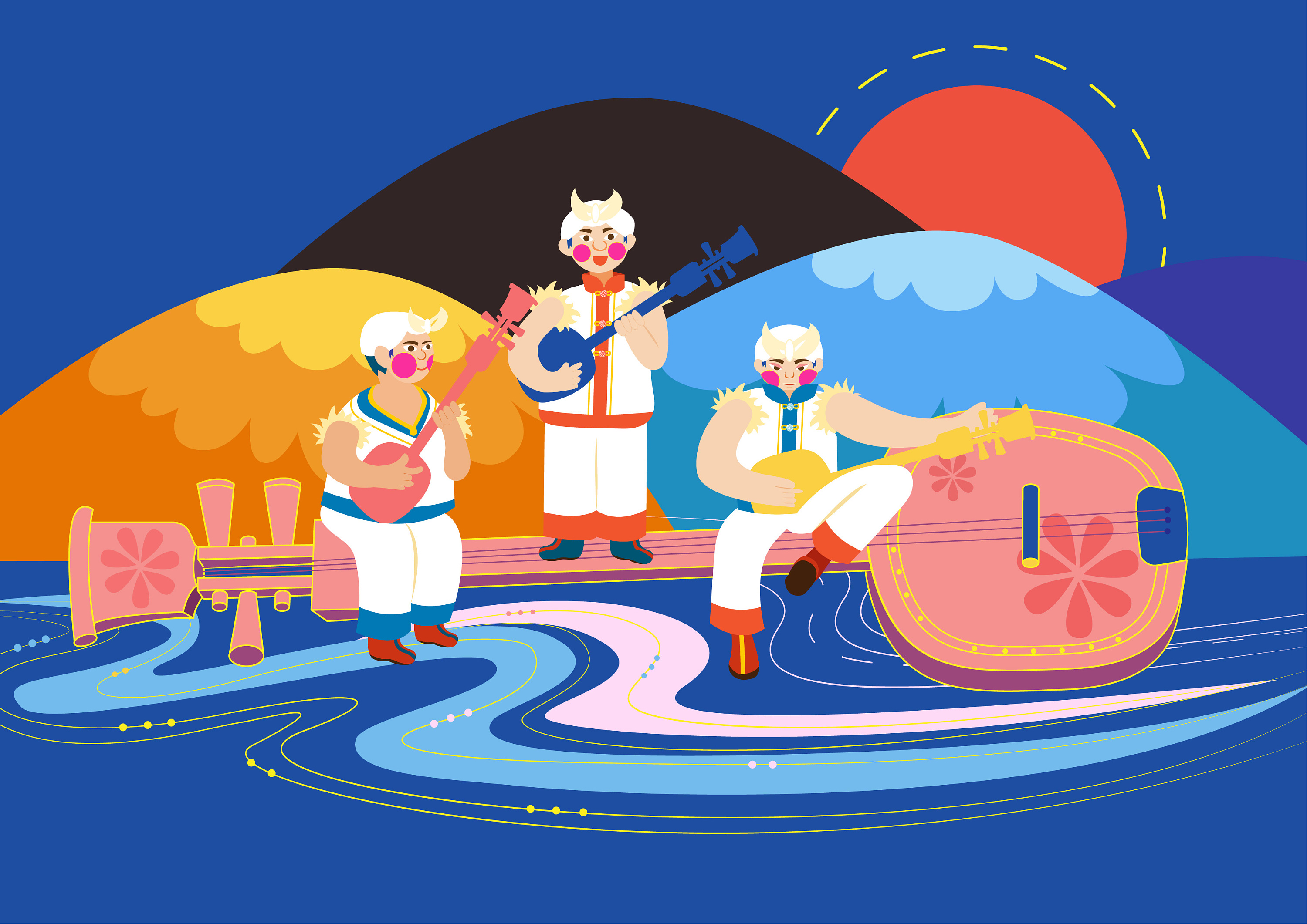 文创设计《忆梦陕北》 (毕设作品)|插画|其他插画|曲奇祺 - 原创作品