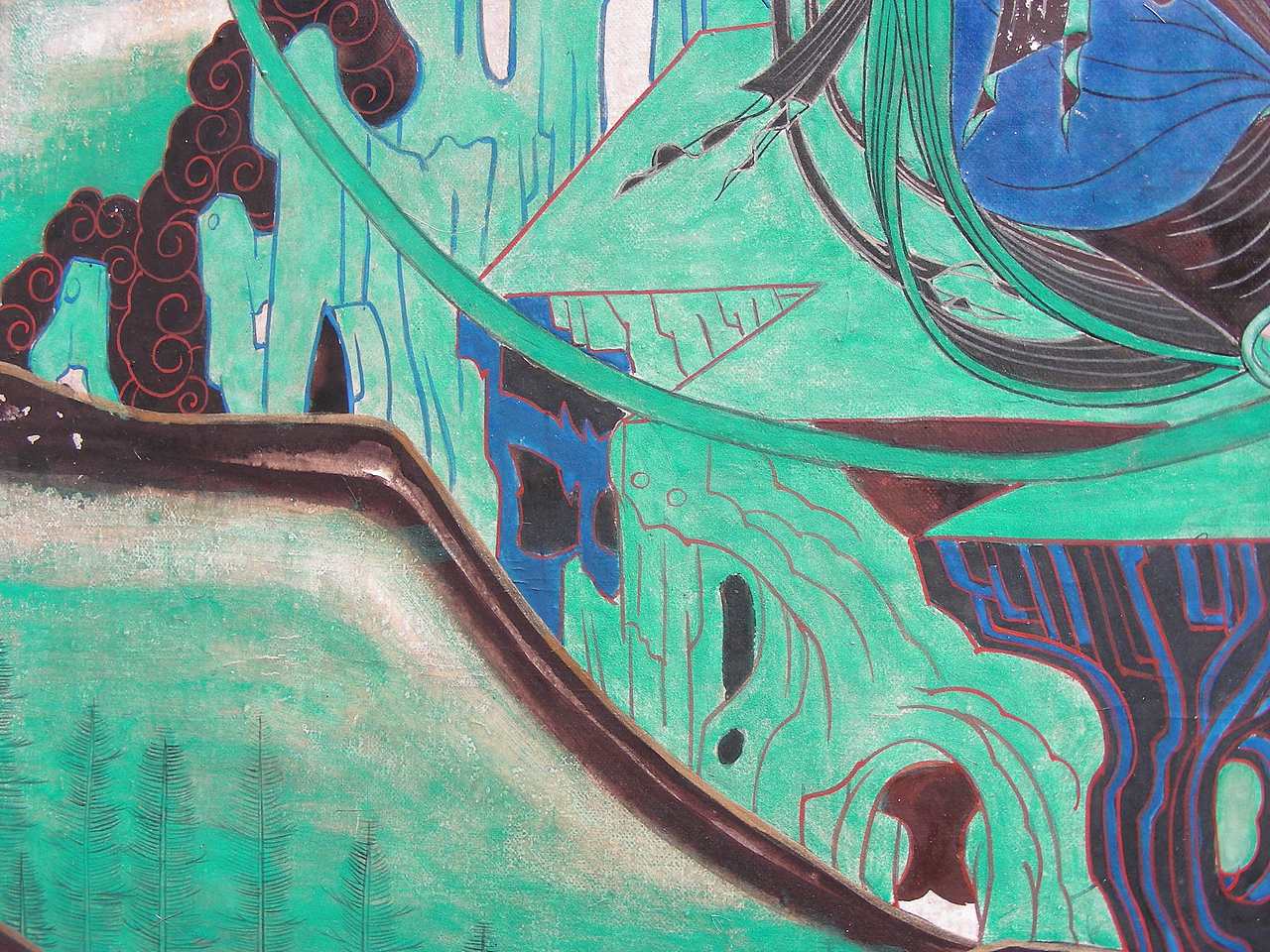 水月观音之二（图ZMjI4ODg0ODM2） - 绘画 - 站酷设计师国画鹏哥原创素材 - 站酷ZCOOL