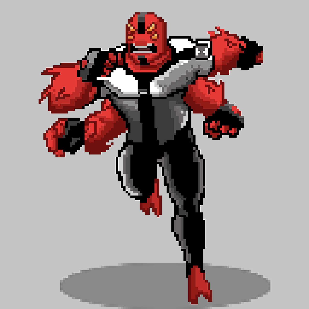 ben10像素画–四手霸王