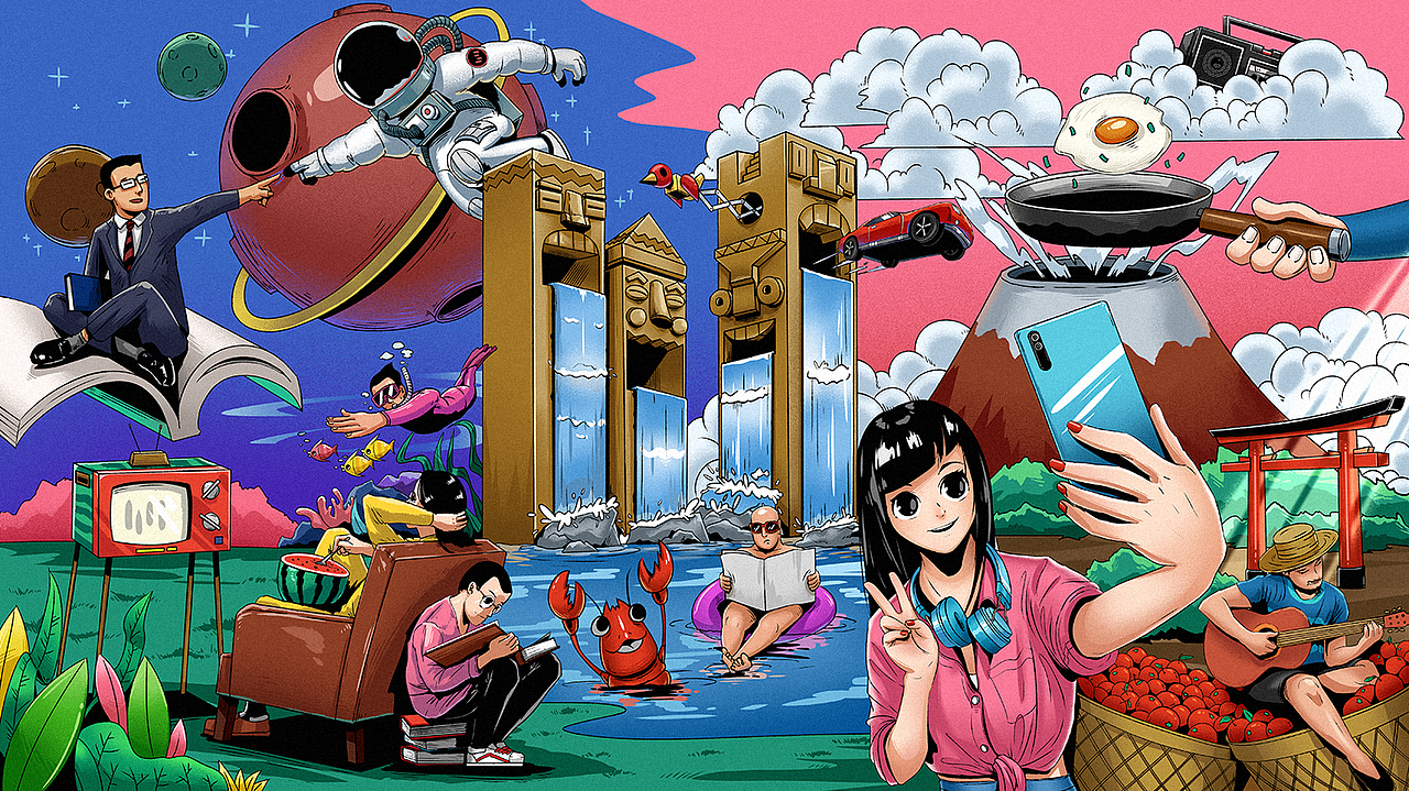 2020年插画修行总结（图ZMjM1MjM3MTYw） - 创作习作 - 站酷设计师乱舞原创素材 - 站酷ZCOOL