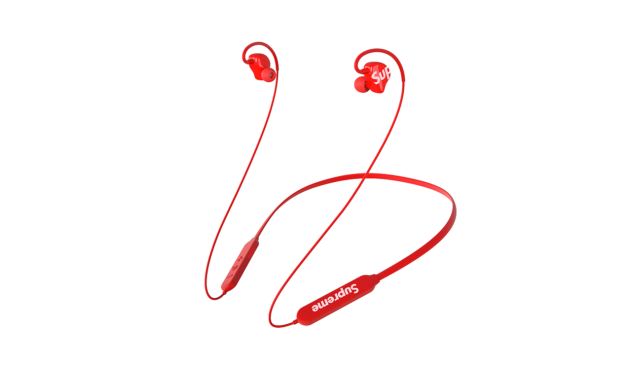 supreme蓝牙耳机渲染