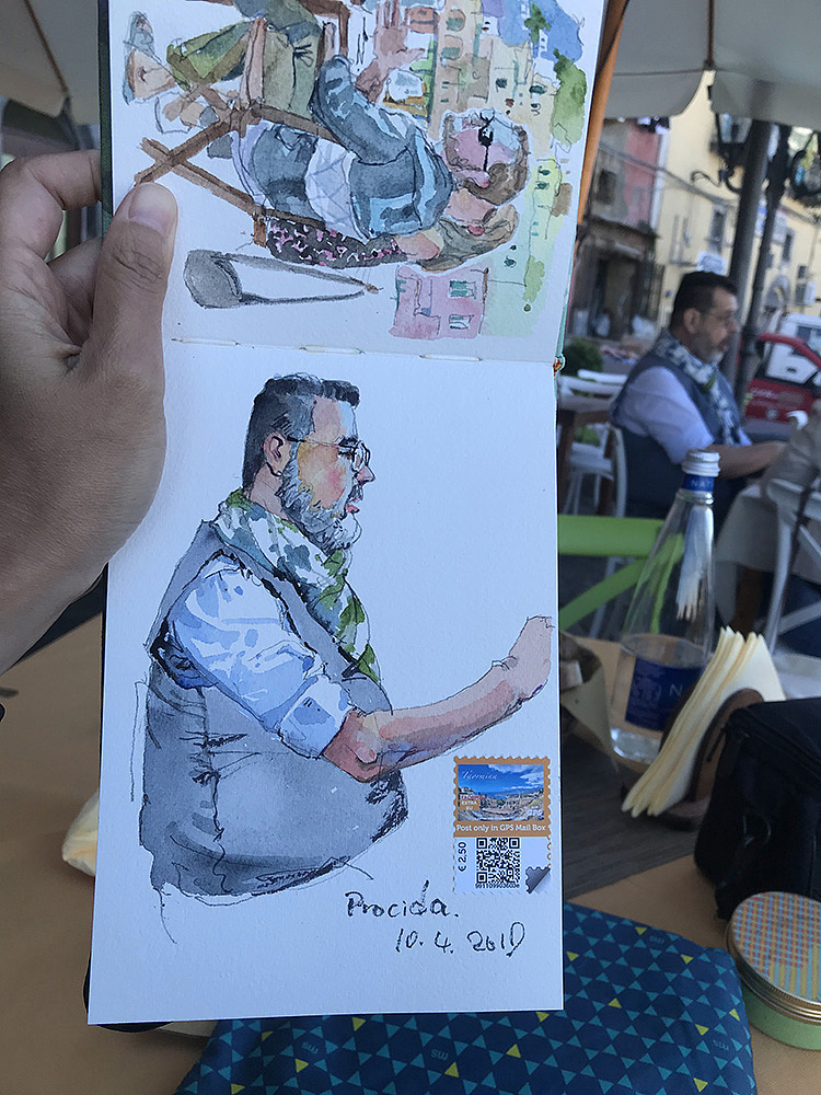 2019意大利中南部采风插画创作&速写（图ZMTgzNjA3MjY4） - 创作习作 - 站酷设计师Hosanna_914原创素材 - 站酷ZCOOL