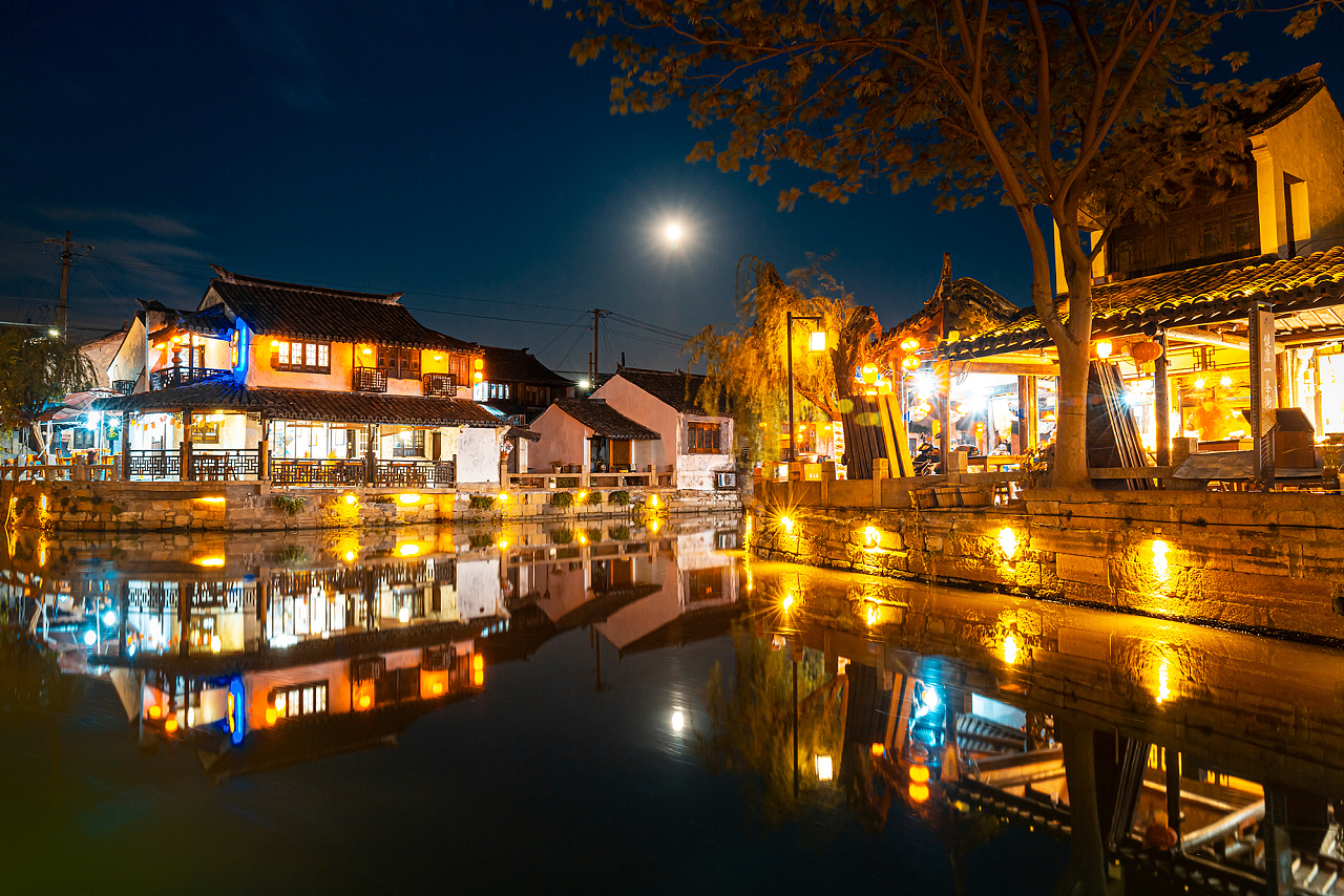 上海枫泾古镇夜景