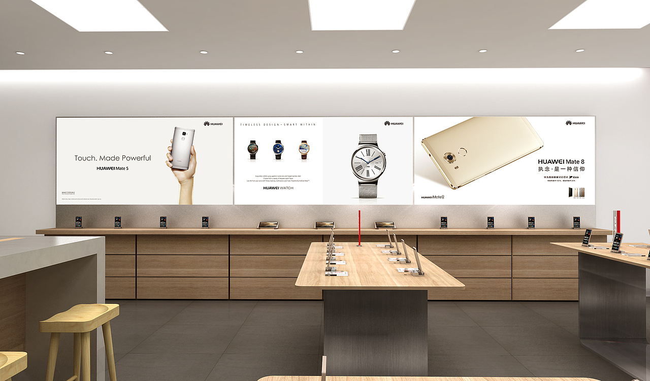 华为专卖店（图ZOTk3MTg5MzY=） - 展陈设计 - 站酷设计师東奇品牌原创素材 - 站酷ZCOOL