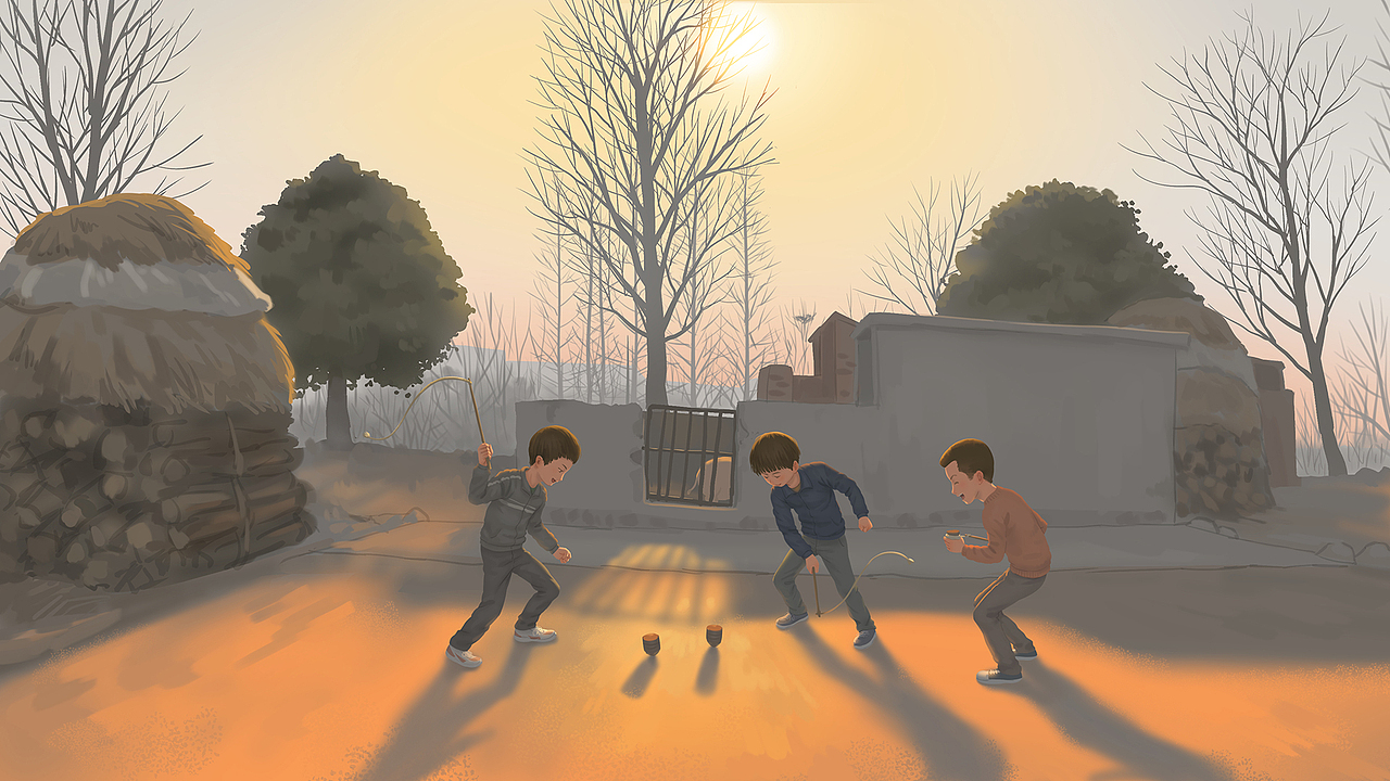 童年回忆 壁纸福利 明信片（图ZMTA0NTM3NDI0） - 商业插画 - 站酷设计师峰籽一原创素材 - 站酷ZCOOL