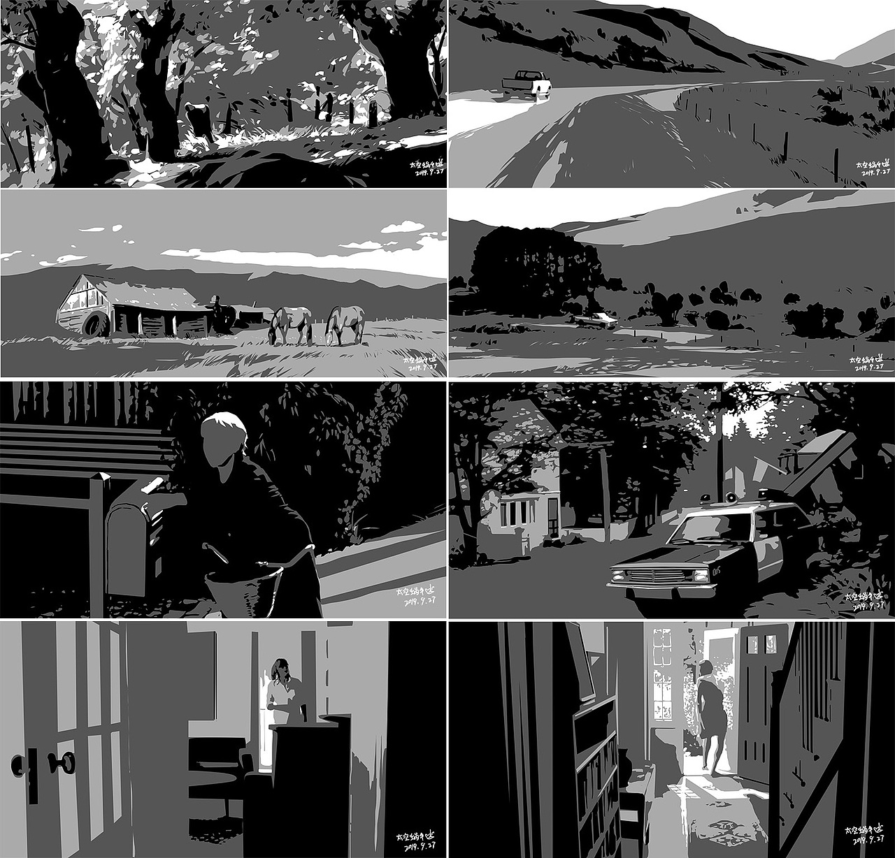 无色练习（图ZMTc4MzA2MDgw） - 创作习作 - 站酷设计师太空蜗牛爱画画原创素材 - 站酷ZCOOL