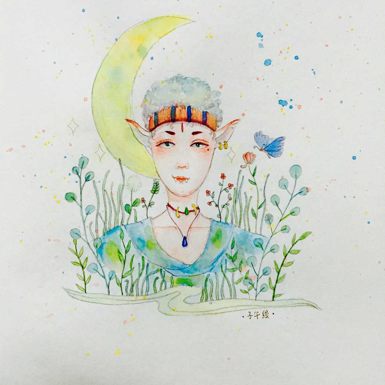 精灵男 猫女|插画|创作习作|猫的子午线_原创作品-站酷zcool