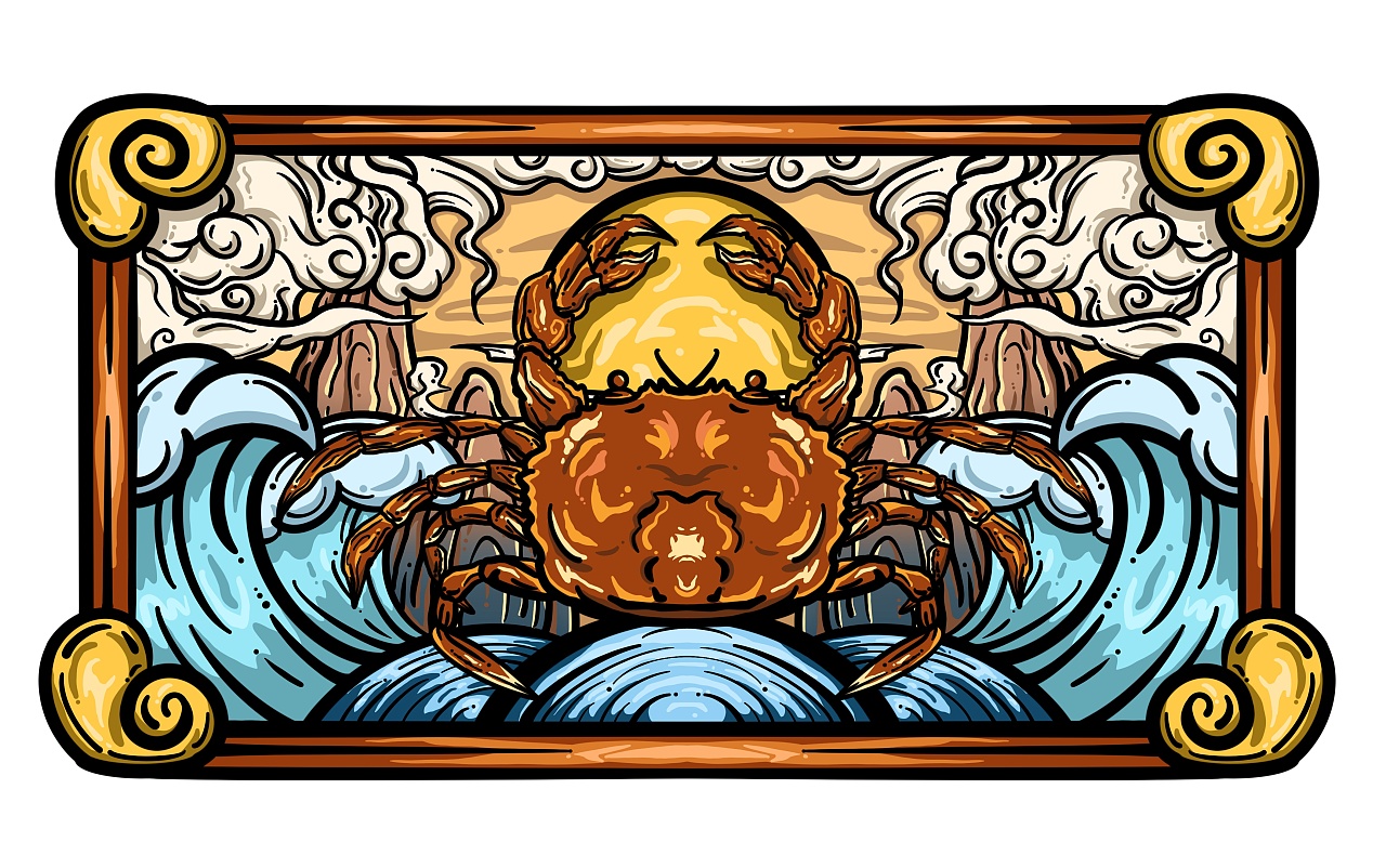 包装设计丨国潮风-螃蟹包装|平面|包装|nakziii - 原创作品 - 站酷