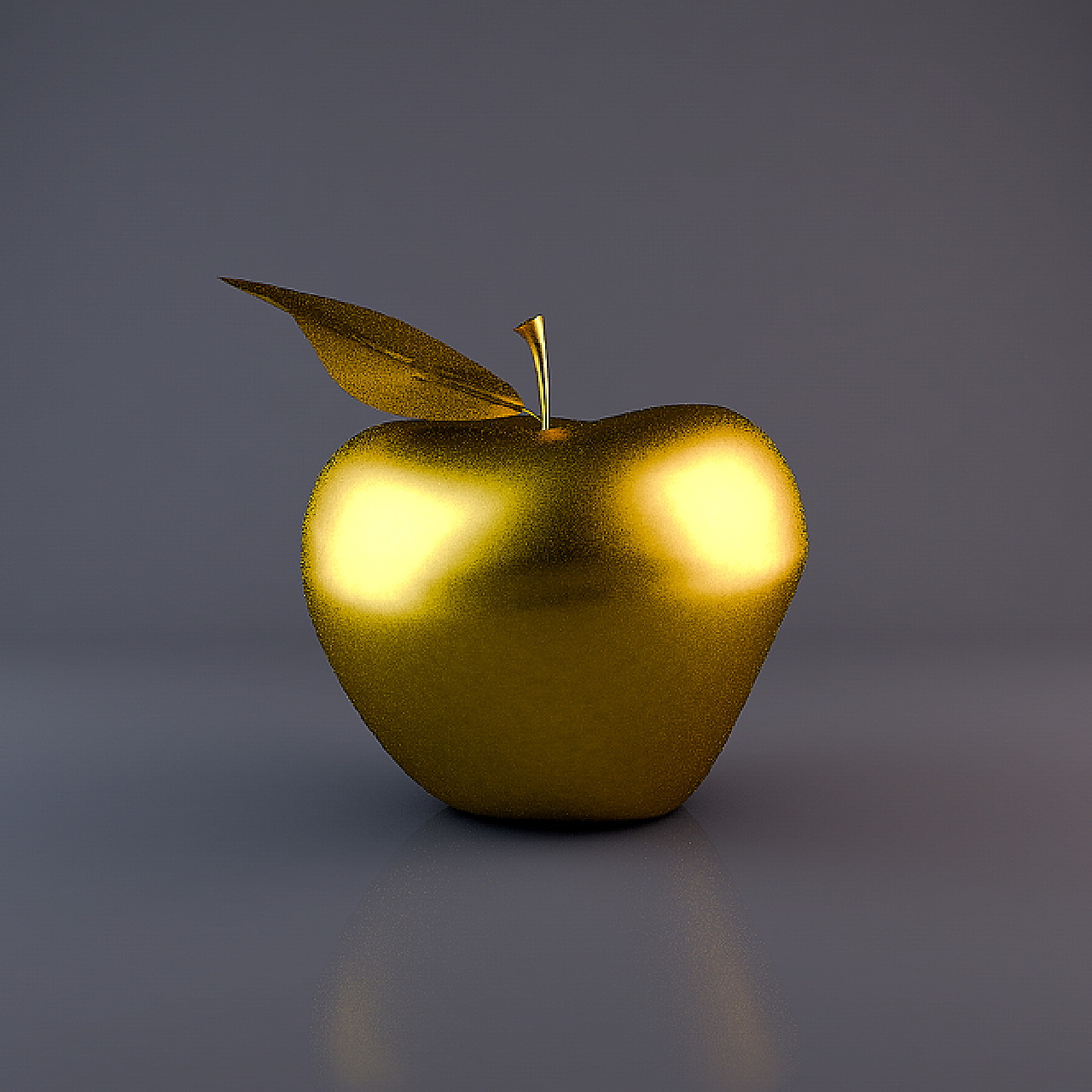 C4D+PS【金苹果建模渲染】
