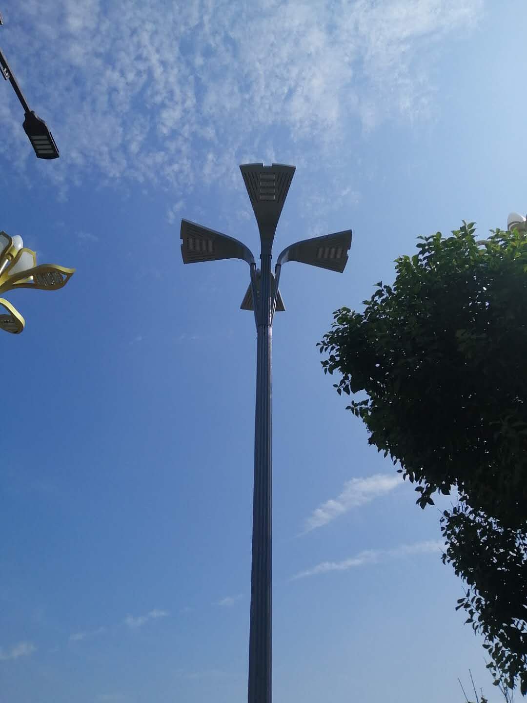 银杏叶景观灯_银杏叶路灯世博光电cad图纸效果图