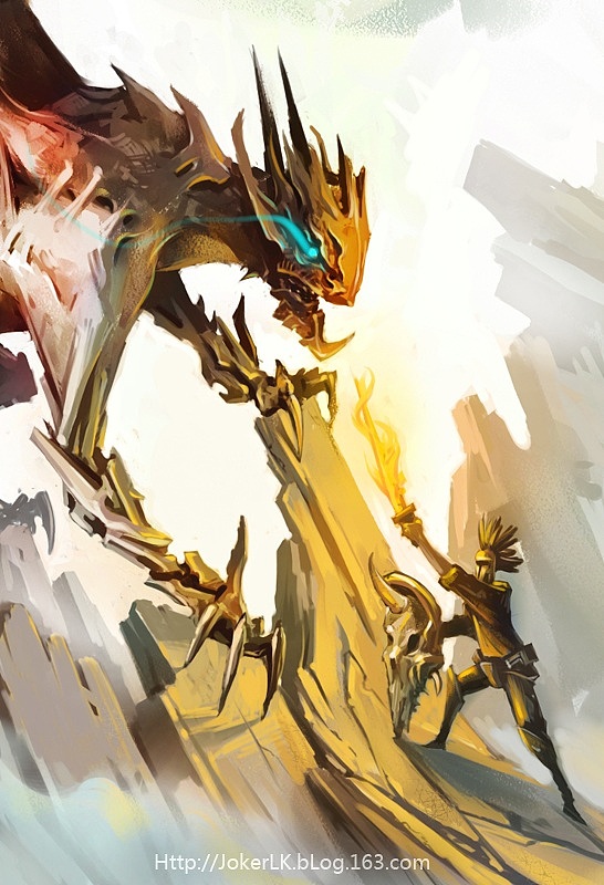 恶龙斗勇者(附过程图~~!