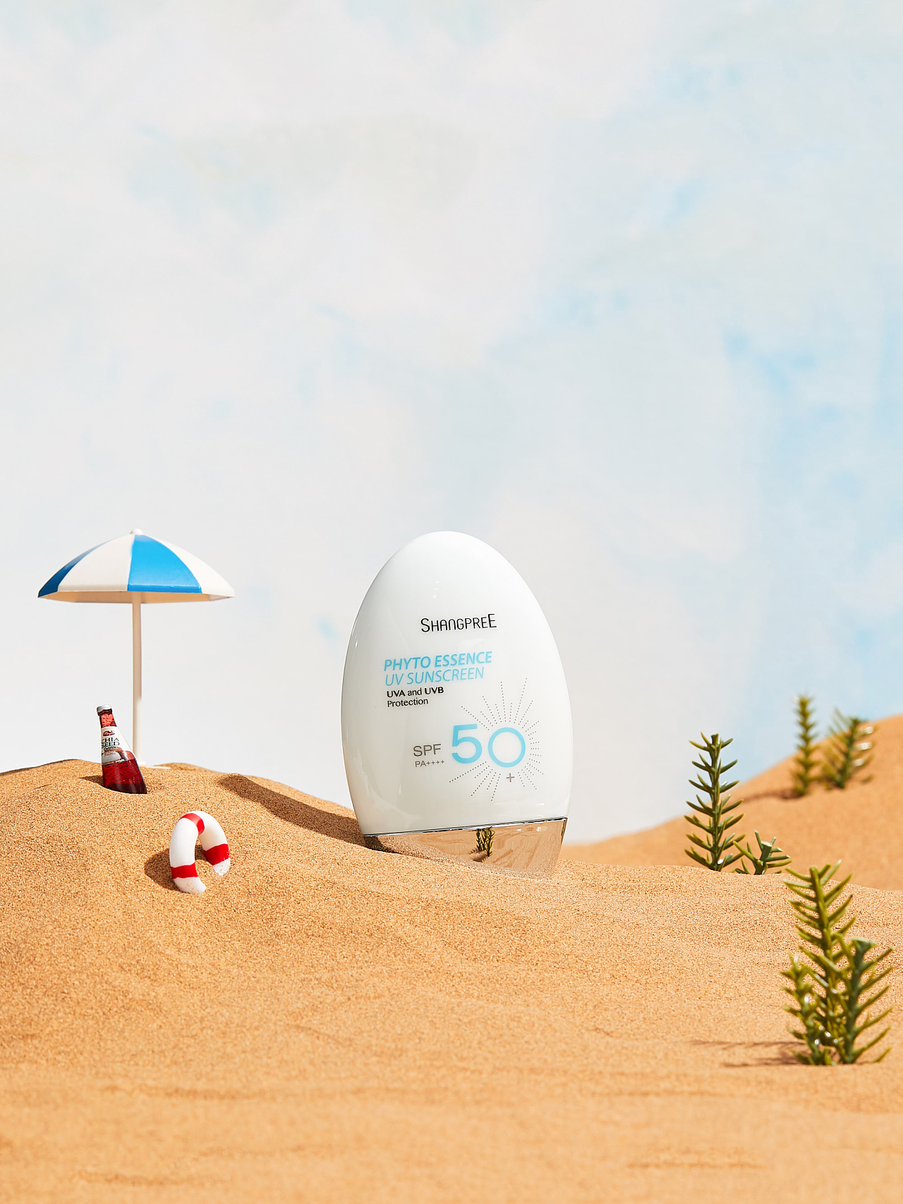 防晒霜 | 创意沙滩景拍摄|摄影|产品摄影|willlx - 原创作品 - 站酷