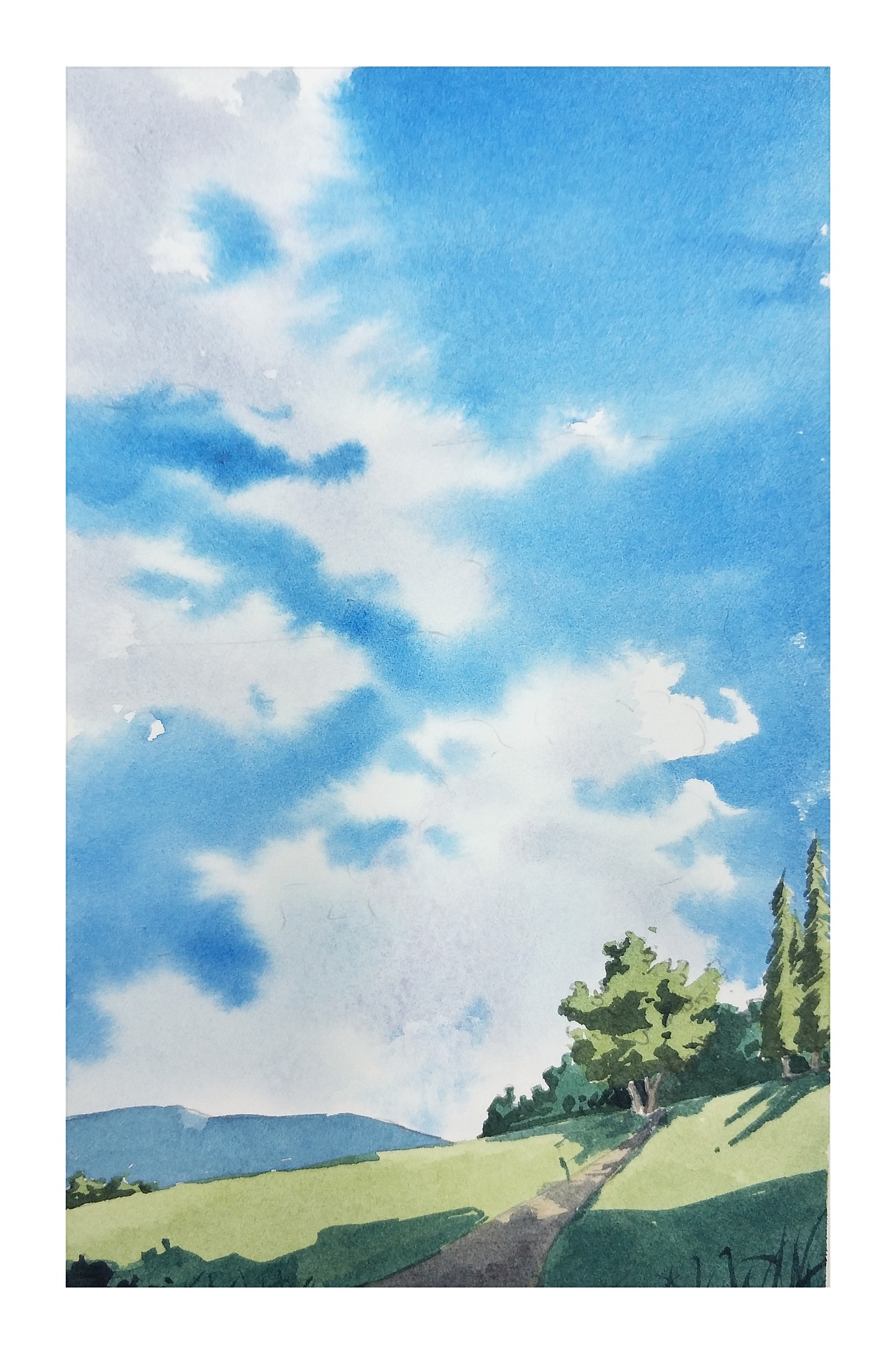 水彩速写风景|插画|创作习作|北川大叔_原创作品-站酷zcool