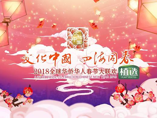 湖南卫视2018华人春晚开场动画制作