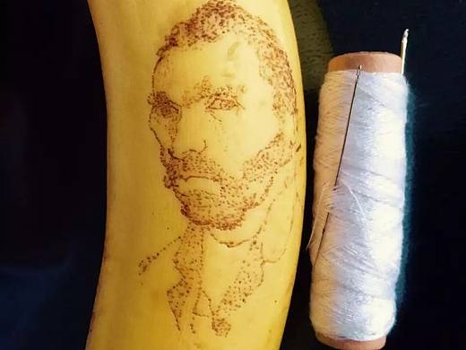 香蕉的艺术绣花针（个人主页-ZMzU1MDM4ODA=） - 绘画 - 站酷设计师枫奇原创素材 - 站酷ZCOOL