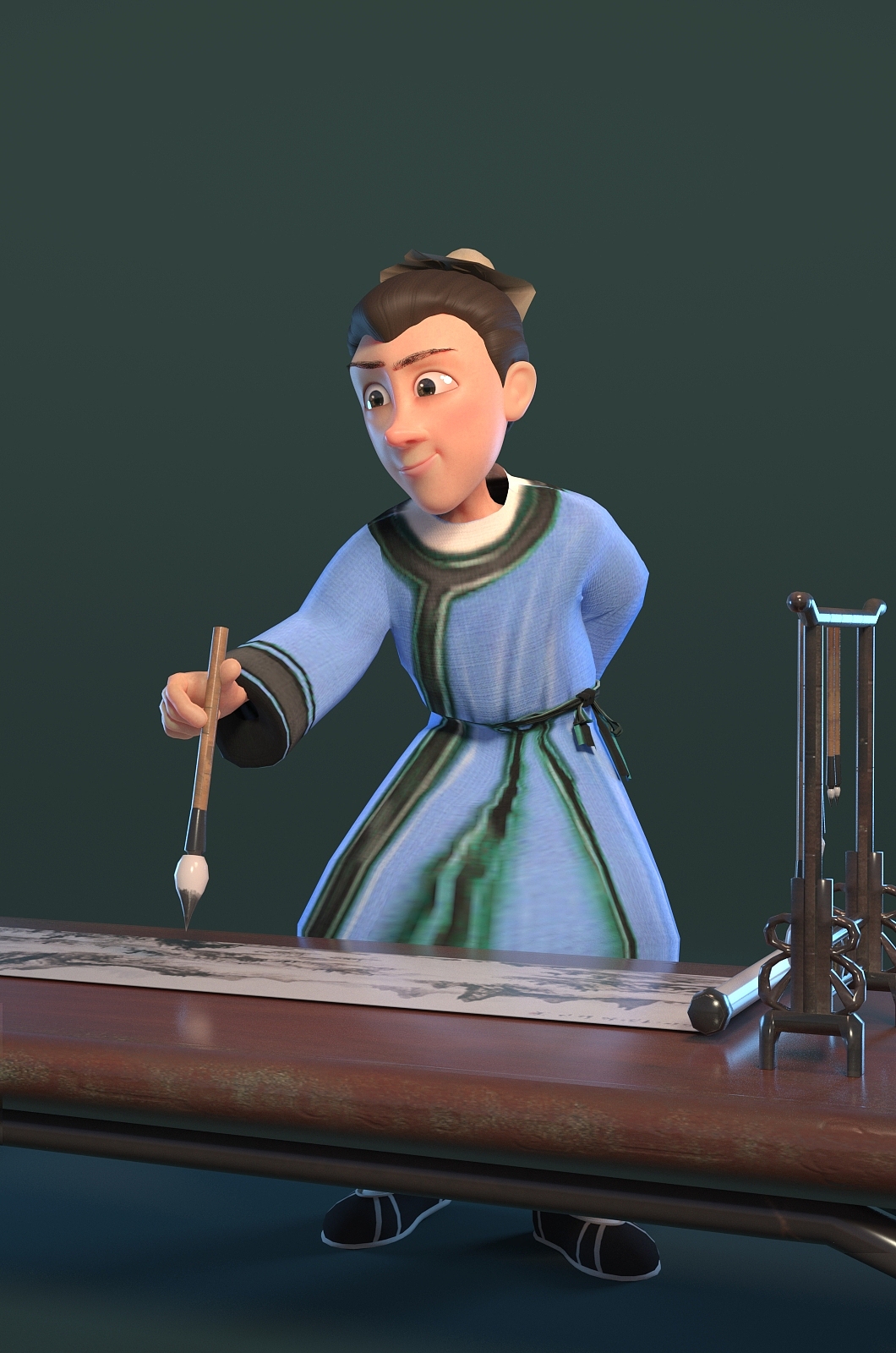 动画制作 卡通人物 卡通角色三维建模 maya 三维人物