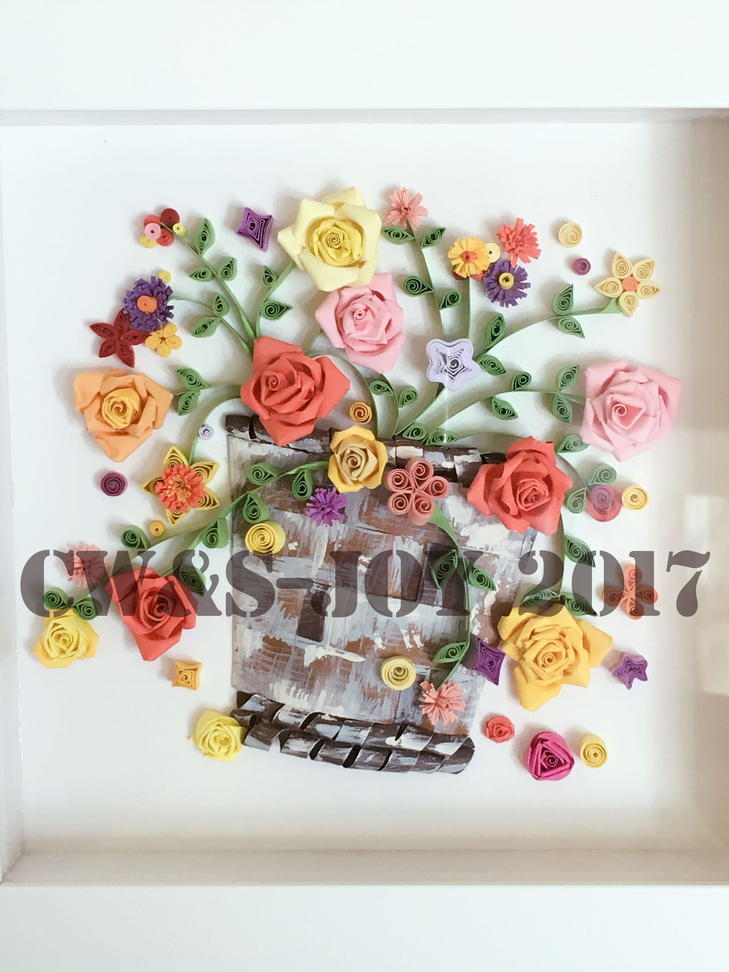 原创-衍纸-花篮