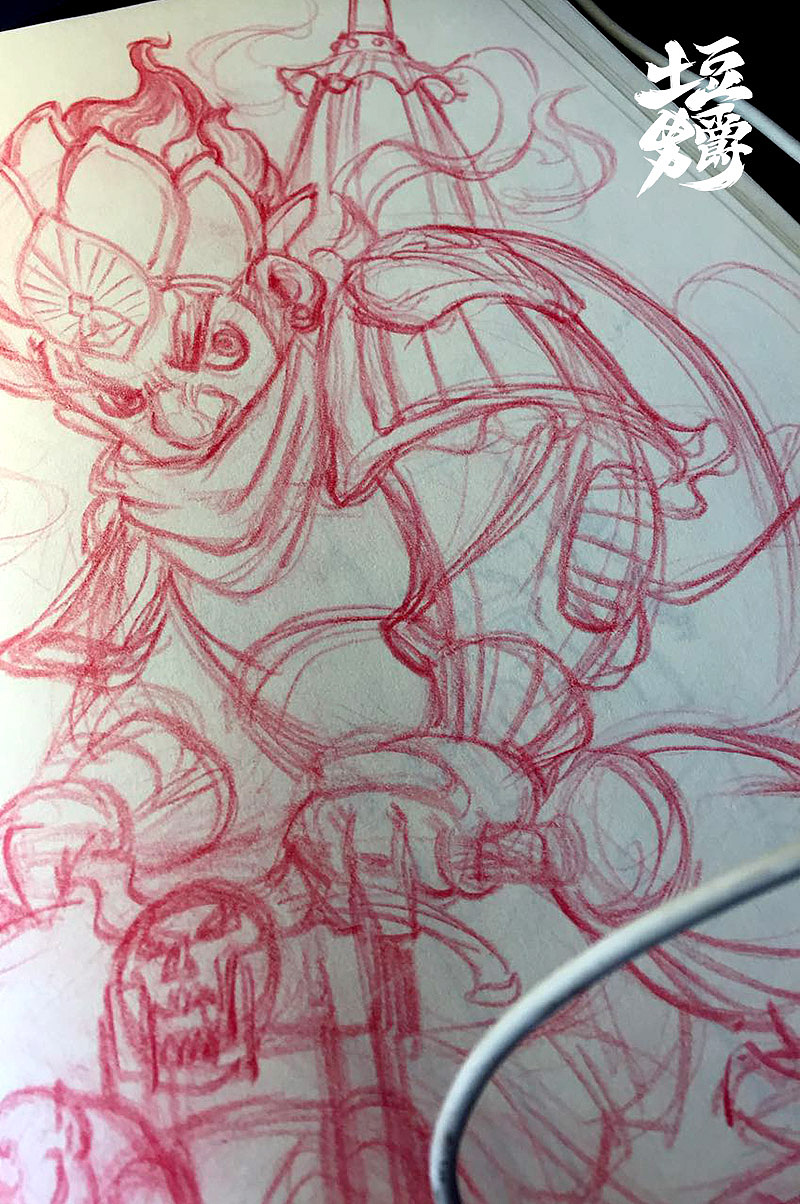 本子上的红色草稿是2015年的。