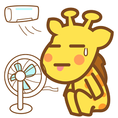 小鹿夏日消暑表情包