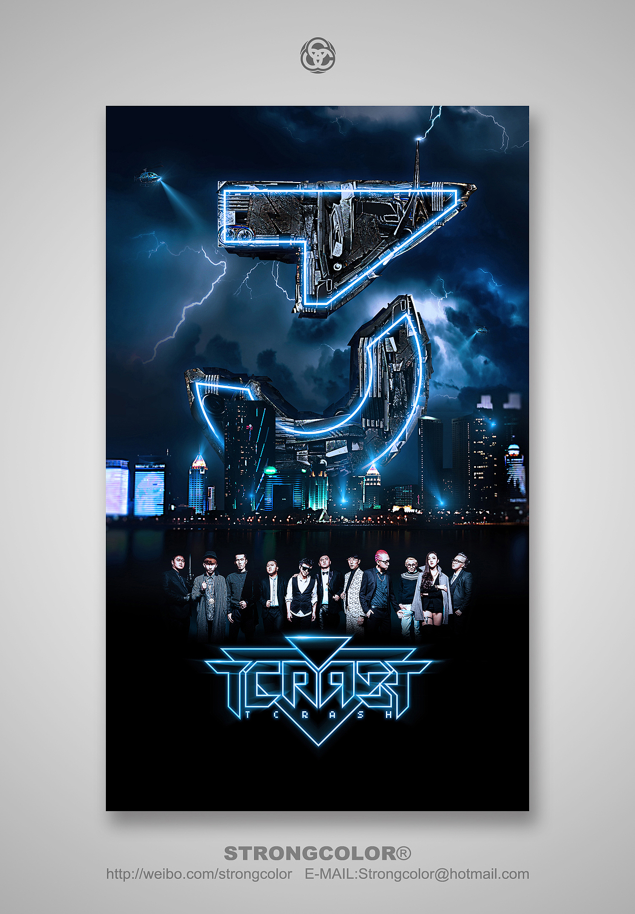 T-CRASH《三周年潮流音乐Party》海报设计（图ZMTU4NTIwMjg=） - 海报 - 站酷设计师肯丘科技原创素材 - 站酷ZCOOL