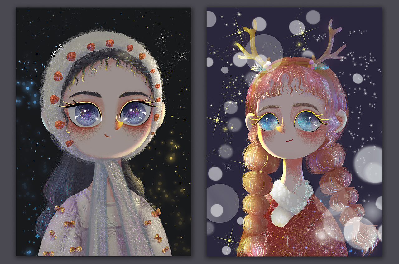 可爱女孩儿插集合