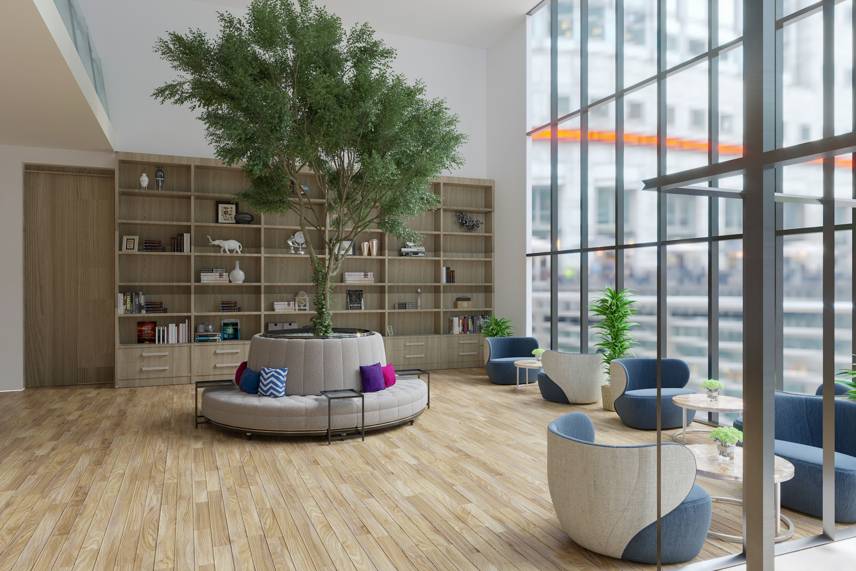 工人文化馆图书与休闲大厅|空间|商业空间设计|hsuehhoa - 原创作品